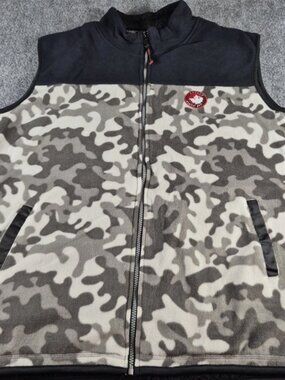 Canada Weather Gear Men's Camo Colorblock Vest Sherpa Lining Sz 2XL Outdoor